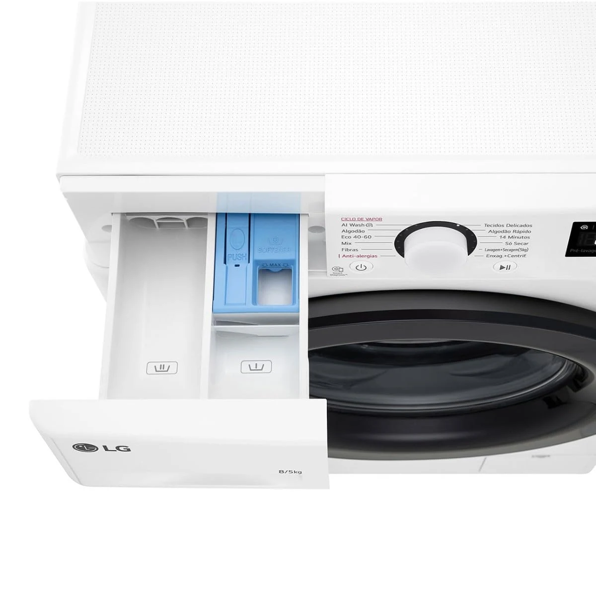 LG Lavasciuga F2DR5S8S6W 8KG 1200RPM Lavasciuga Bianca