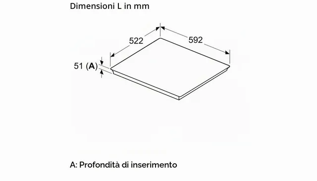 Bosch Piano cottura elettrico PVQ61CHB1E Piano cottura a induzione serie 6, 60 cm, design opaco, 5 g
