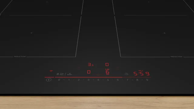 Bosch Piano cottura elettrico PVQ61CHB1E Piano cottura a induzione serie 6, 60 cm, design opaco, 5 g