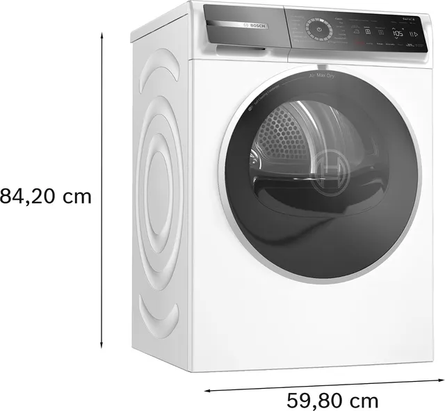 Bosch Asciugatrice incasso WRB247C0IT Serie 8 Asciugatrice a pompa di calore 9kg Bianco