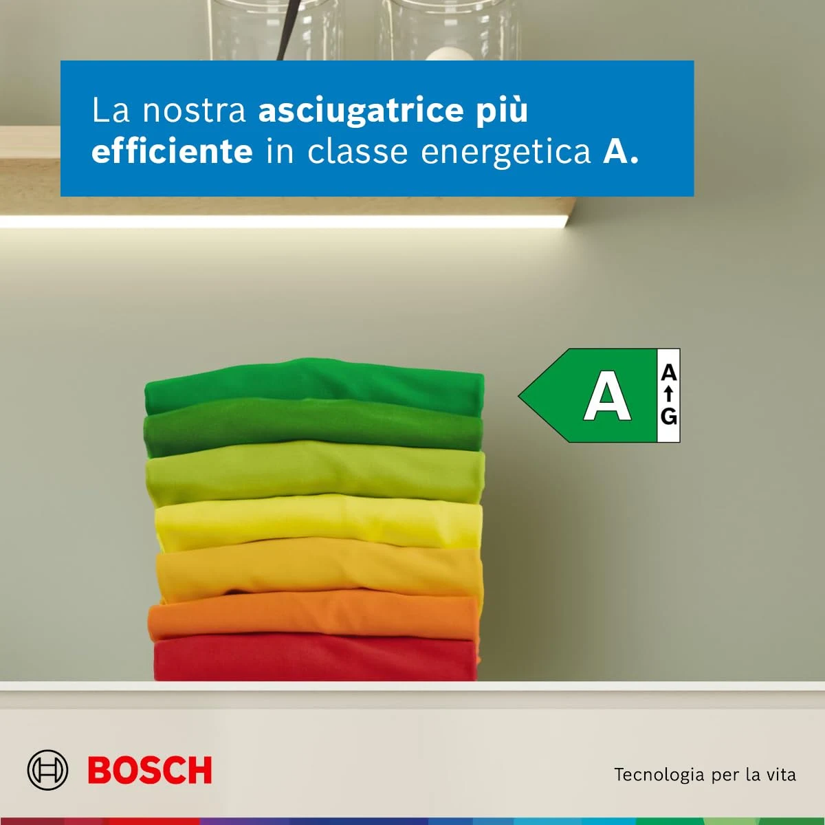 Bosch Asciugatrice incasso WRB247C0IT Serie 8 Asciugatrice a pompa di calore 9kg Bianco
