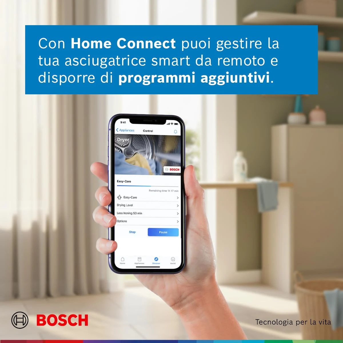 Bosch Asciugatrice incasso WRB247C0IT Serie 8 Asciugatrice a pompa di calore 9kg Bianco