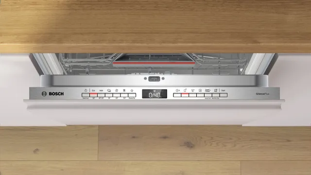 Bosch Lavastoviglie integrata totale SMV4HCX07E Serie 4, Lavastoviglie Smart da incasso a scomparsa 