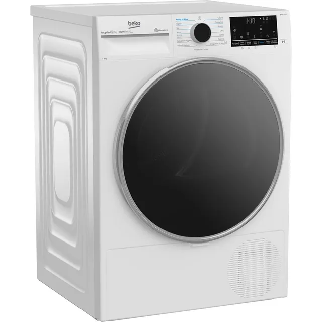 Beko Asciugatrice BT96DBS Asciugatrice 9kg, Classe A, Linea Estetica Beyond, motore inverter, Displa
