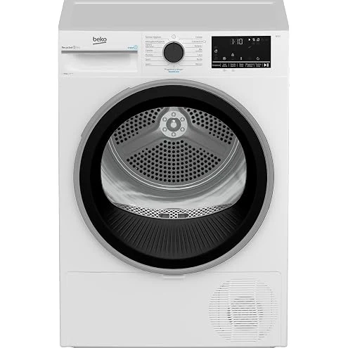 Beko Asciugatrice BT96DBS Asciugatrice 9kg, Classe A, Linea Estetica Beyond, motore inverter, Displa
