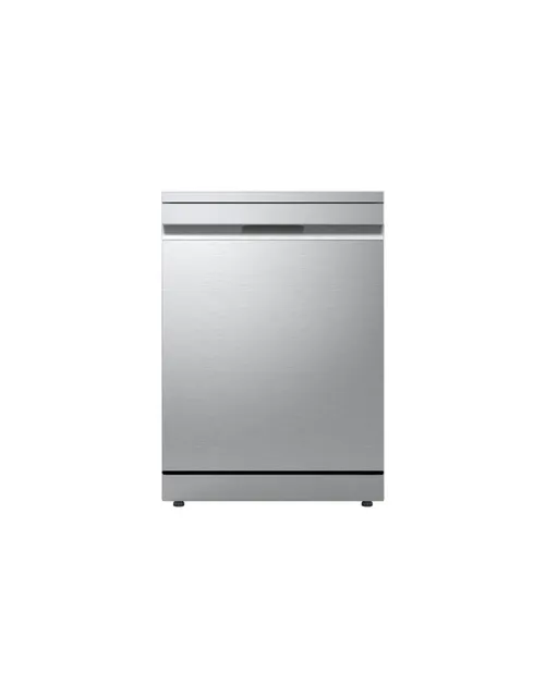 LG Lavastoviglie DF375HVS Lavastoviglie Libera Installazione Classe A, 14 Coperti, Lavaggio a Vapore TrueSteam, LED Esterno, Sistema QuadWash con 4 Bracci Irroratori, Serie 5, Auto-Apert