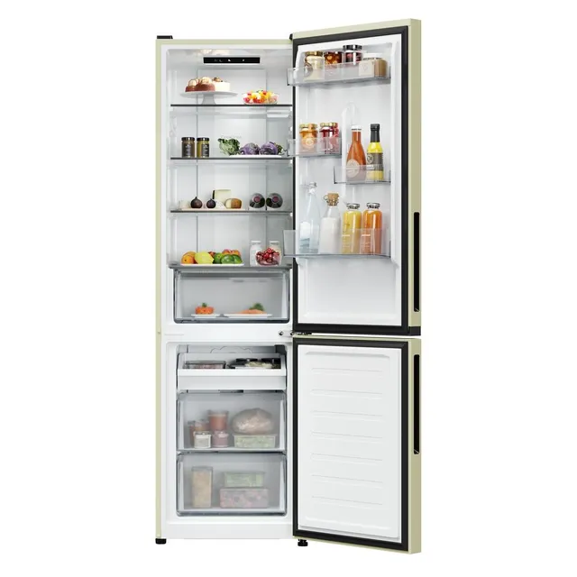 Candy Frigorifero french door CNCQ2T518EC Frigorifero Combinato No Frost, 279 Litri, Crema, Classe energetica E