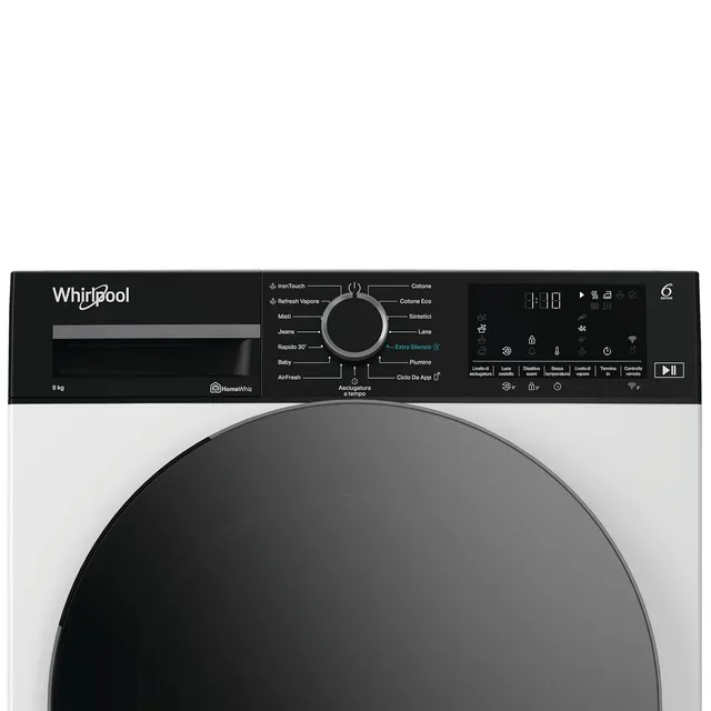 Whirlpool Asciugatrice 96M WBS IT C WD Asciugatrice a libera installazione, | 6° SENSO, IronTouch, A