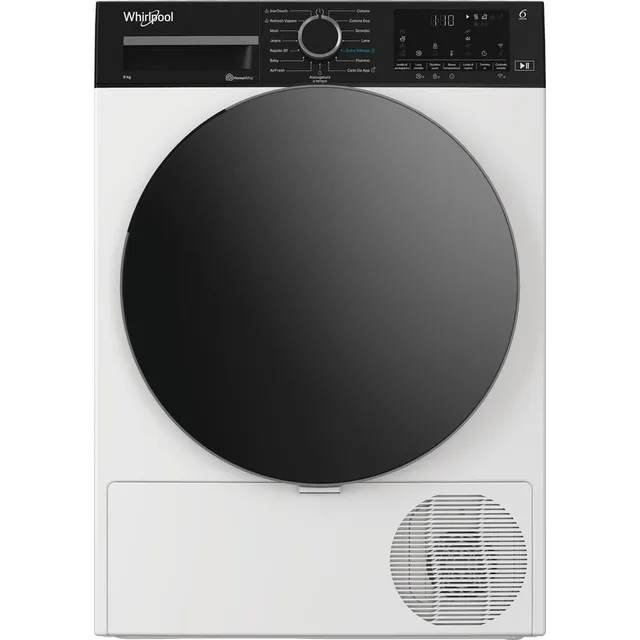 Whirlpool Asciugatrice 96M WBS IT C WD Asciugatrice a libera installazione, | 6° SENSO, IronTouch, Adaptive Dry, Classe A 84,6x59,8x67,4 cm (AxLxP)