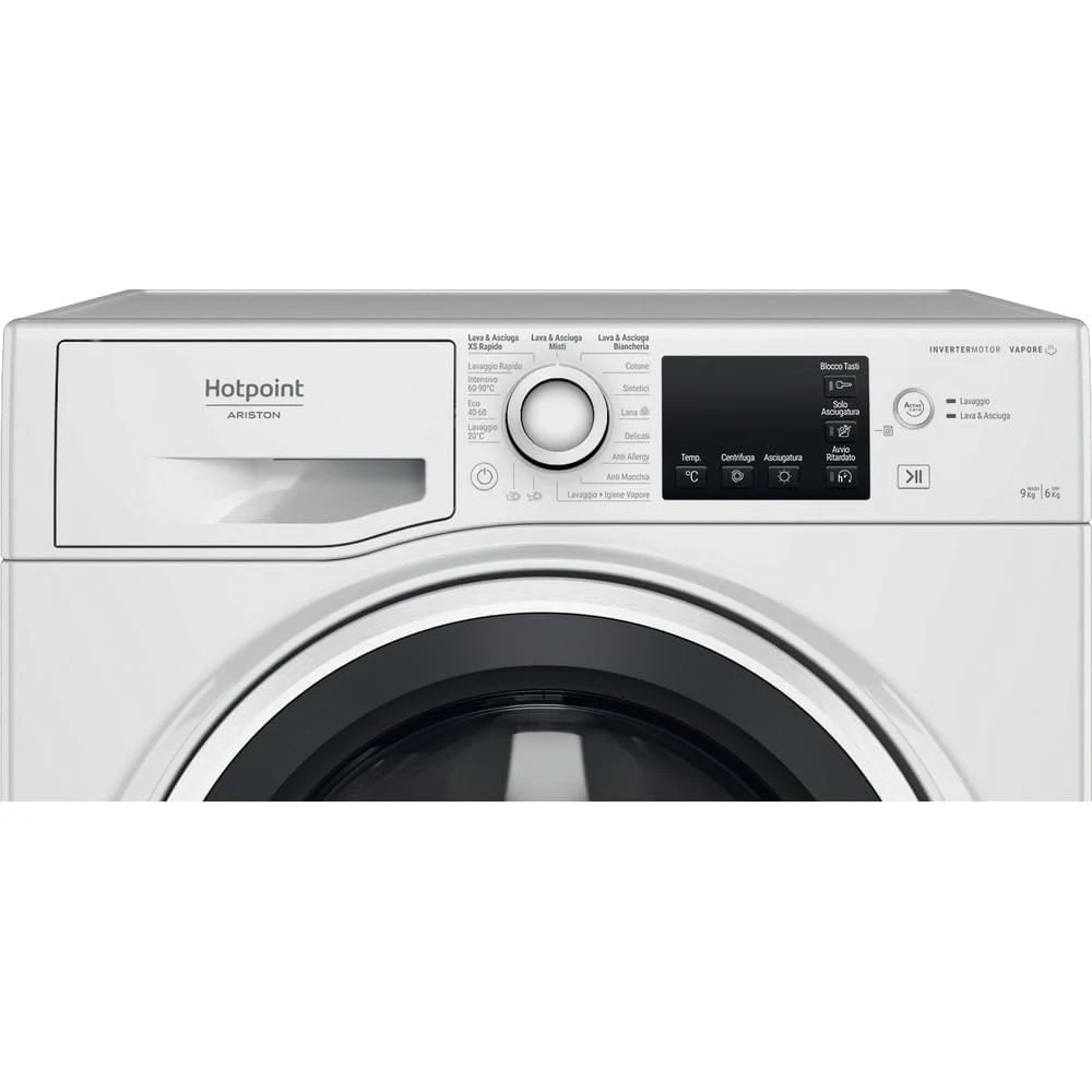 Hotpoint Lavasciuga carica alto 9/6kg Lavasciuga Inverter Vapore C Ndbr 984469 Wa It