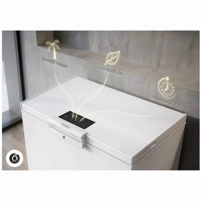 Whirlpool Congelatore W3RHS37EW2 Congelatore a Pozzetto 321l