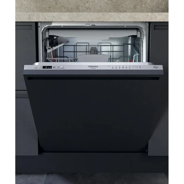 Hotpoint Lavastoviglie HA4IFC14BS Ariston , Lavastoviglie 60cm, classe C, 14 coperti, 44dBA, cerniere sliding