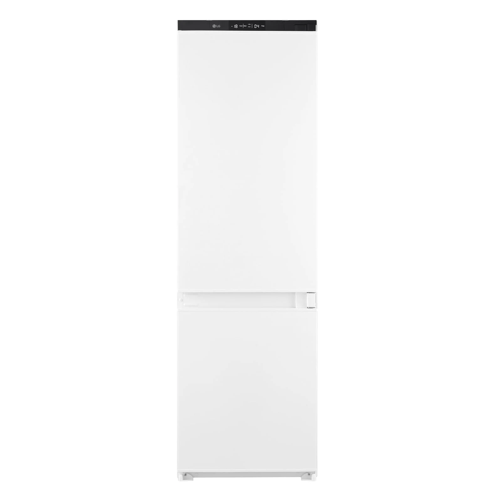 LG Frigorifero incasso side by side GTFN256SER Frigorifero Combinato da Incasso, Classe E, 233 L, 4 Ripiani con Finiture Metalliche, Cerniere a Scorrimento, Total No Frost, Porte Reversibili, Display Smooth