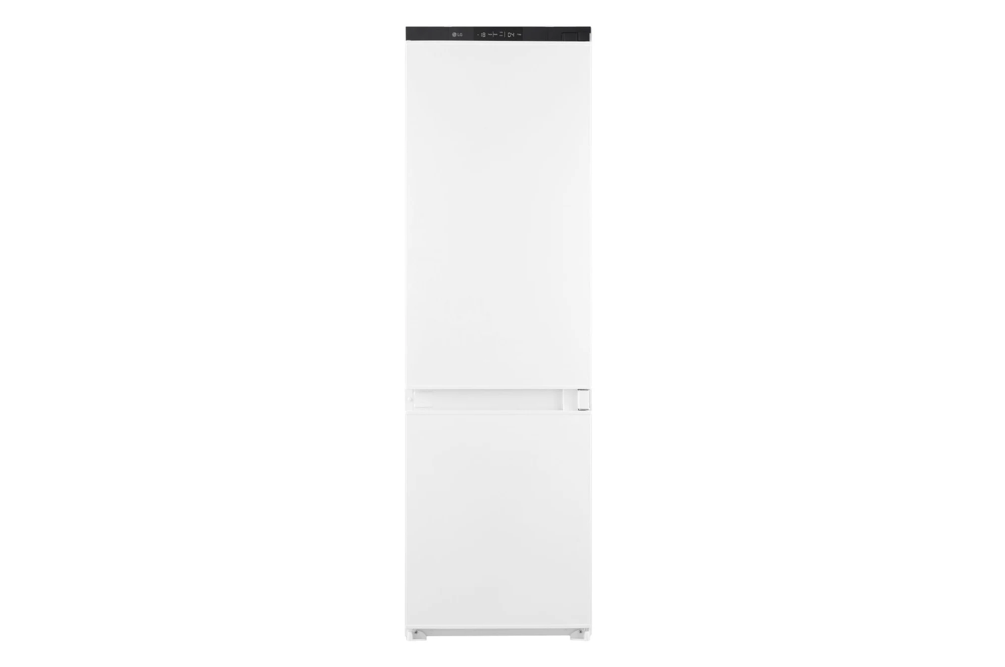 LG Frigorifero incasso side by side GTFN256SER Frigorifero Combinato da Incasso, Classe E, 233 L, 4 Ripiani con Finiture Metalliche, Cerniere a Scorrimento, Total No Frost, Porte Reversibili, Display Smooth