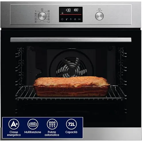 Hisense Forno incasso BI64223EPBG Forno pirolitico, classe A++, 78 l, fondo 57 cm, guida telescopica