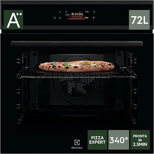 Hisense Forno incasso BI64223EPBG Forno pirolitico, classe A++, 78 l, fondo 57 cm, guida telescopica