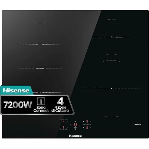 Candy Piano cottura radiante 400 CII647CCAR Cook - Piano cottura a induzione, 4 zone, 60 cm, control